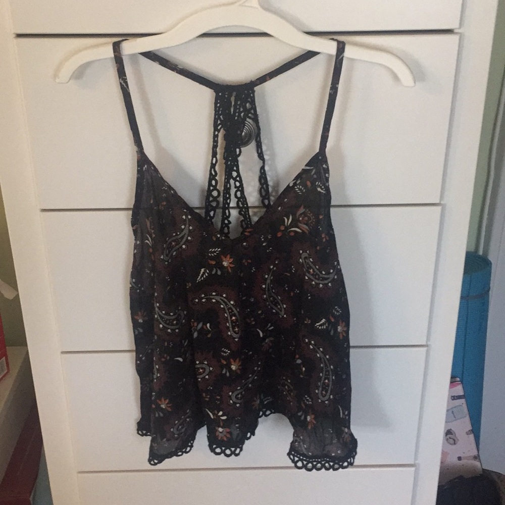 American Eagle Don't Ask Why cropped swing tank.